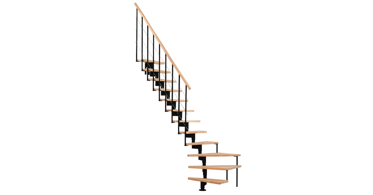 Escalier quart-tournant gain de place Minka Vienne - escaliers